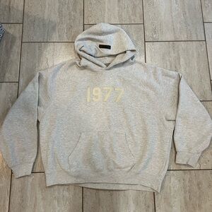 Essentials by Fear Of God heather grey hoodie